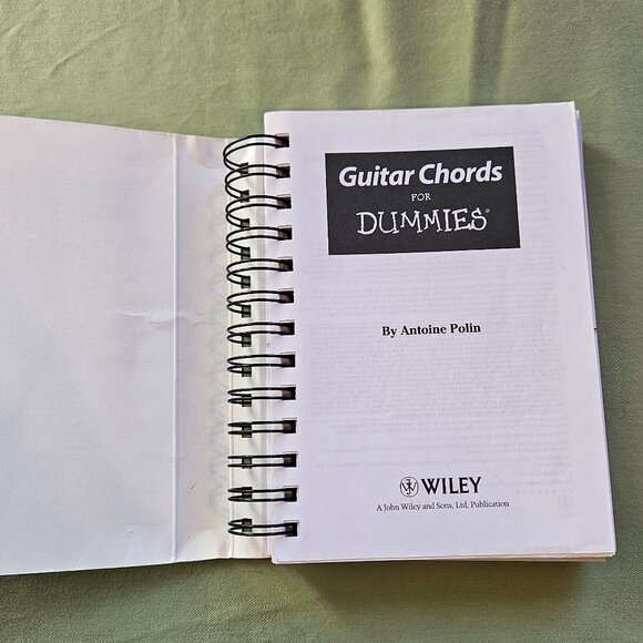 Guitar Chords for Dummies by Antoine Polin Paperback Spiralbound Guitar Guide - Picture 3 of 12